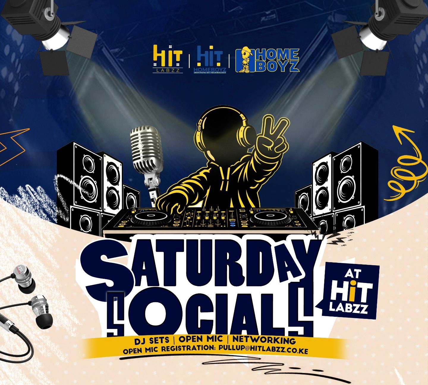 Saturday Socials Poster