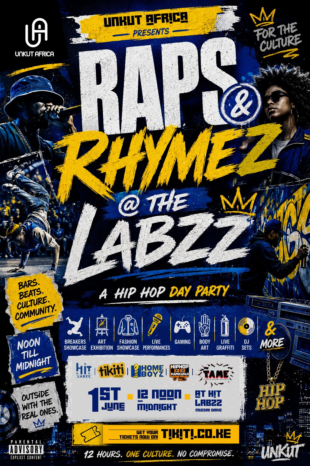 Raps & Rhymez @ The Labzz Poster