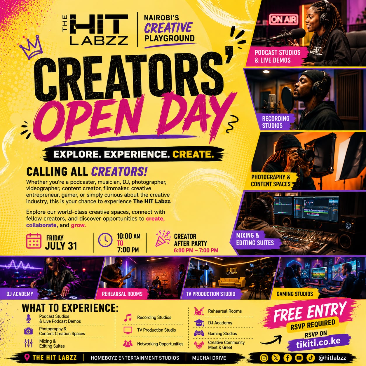 Creators' Open Day Poster