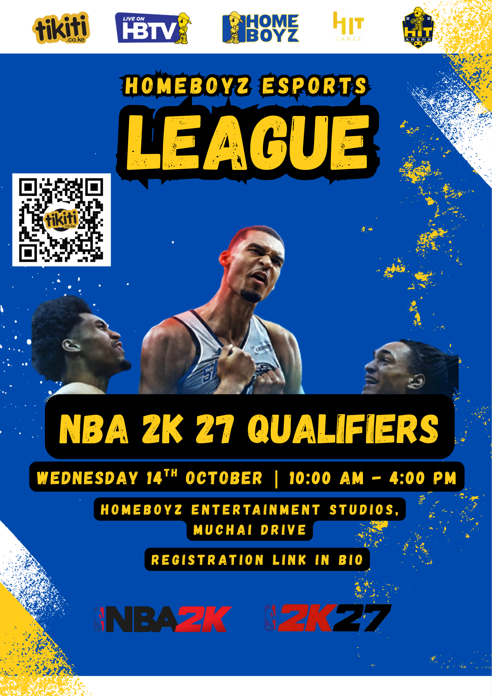 HOMEBOYZ ESPORTS LEAGUE QUALIFIERS - NBA 2K 27 Poster