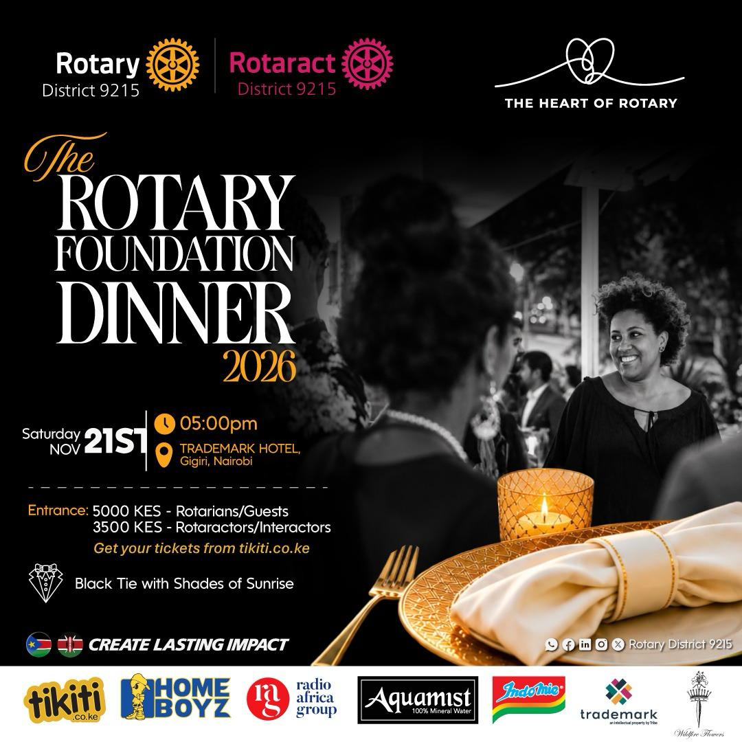 Rotary District 9215 Annual Foundation Dinner 2026 Poster